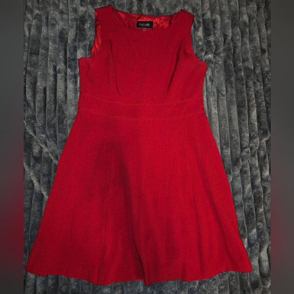 Evan Picone Black Label Vibrant Red Dress